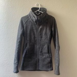 Size 4 lulu lemon zip up gray grey jacket athletic